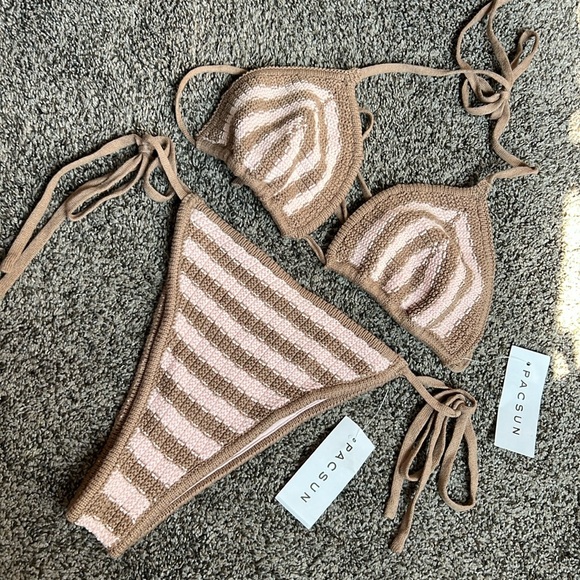PacSun Knitted Bikini Set - Picture 1 of 5